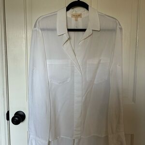 cloth & stone White Collared Shirt